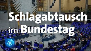 Bundestag Weidel und Merkel liefern sich Schlagabtausch bei Generaldebatte [upl. by Lladnew]