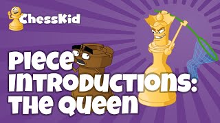 How to Move the Queen  Chess Pieces  ChessKid [upl. by Esorylime990]