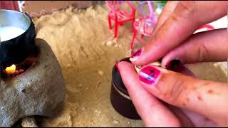 🔥Miniature cooking🔥💫 Semolina pudding  Village style cooking  viral miniature cooking [upl. by Neirol]