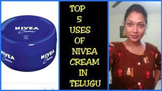 TOP 5 WAYS TO USES NIVEA CREAM IN TELUGUNIVEA తో అందాన్ని పెంచుకోండిMANA INTY TIPS [upl. by Mcclenon]