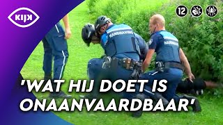 ASOCIAAL GEDRAG eindigt in WORSTELING met HANDHAVERS  Overtreders  KIJK Misdaad [upl. by Akinyt906]