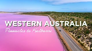 Western Australia ROAD TRIP PINNACLES to KALBARRI amp BIZARRE pink Hutt Lagoon [upl. by Atem]