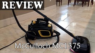 McCulloch MC1375 Canister Steam Cleaner  Review 2022 [upl. by Nikola242]