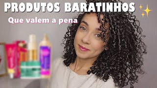 PRODUTOS BARATINHOS PARA CABELOS CACHEADOS E CRESPOS  Oeslanhiny Nunes [upl. by Ajiam]