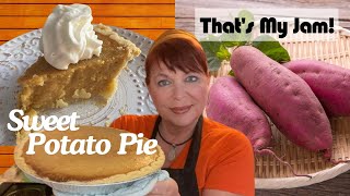 SWEET POTATO PIE  Sweet Mild Tasting Pie Thats Easy to Make [upl. by Aubyn]