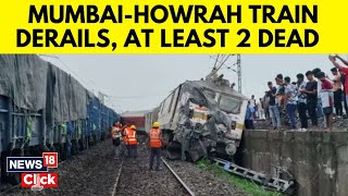 Train Accident Today  HowrahMumbai Mail Derails In Jharkhands Charadharpur Division  N18V [upl. by Elly]