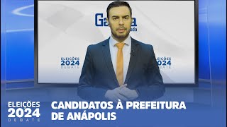 ELEIÇÕES 2024 DEBATE  CANDIDATOS À PREFEITURA DE ANÁPOLIS [upl. by Telrahc810]