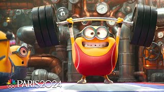 Minions get into the Olympic spirit during Opening Ceremony  Paris Olympics  NBC Sports [upl. by Neevan]