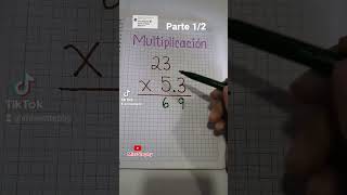 Multiplicación con punto decimal aprendeencasa aprendizaje youtubeshorts matefacil matematicas [upl. by Iahs51]