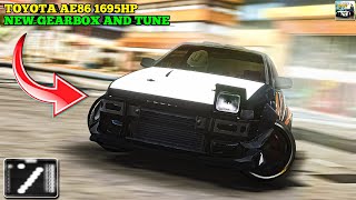 UPDATED SMOOTH AE86 DRIFT GEARBOX  CAR PARKING MULTIPLAYER NEW UPDATE  1695HP [upl. by Arrak]