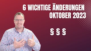 Rentner aufgepasst 6 wichtige Änderungen im Monat Oktober 2023 [upl. by Nahpos]