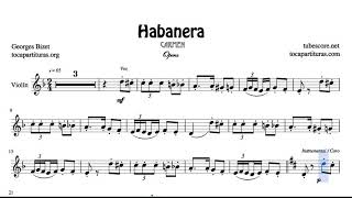 Habanera Carmen Opera by Georges Bizet Sheet Music for Violin and Violinists [upl. by Airamas]