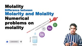 Molality I Difference bw molality and molarity I Calculation of numerical problems srcapsule GPAT [upl. by Ardnaxila]