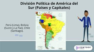 División Política de América del Sur PAÍSES y Capitales [upl. by Adina]