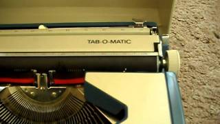 IMPERIAL PORTABLE TYPEWRITER MANUAL TABOMATIC [upl. by Irahc]