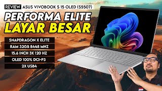 Laptop Snapdragon Bisa Sekencang Ini Review ASUS Vivobook S 15 OLED S5507 [upl. by Florrie377]