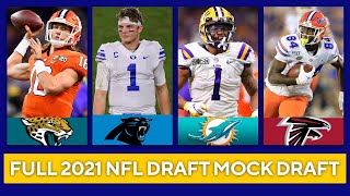 2021 NFL Mock Draft  FULL 1st Round with Trades  CBS Sports HQ [upl. by Marigolde414]