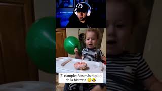 EL CUMPLEAÑOS MAS RAPIDO DE LA HISTORIA shortvideo shorts short shortsviral shortsfeed video [upl. by Clarissa268]