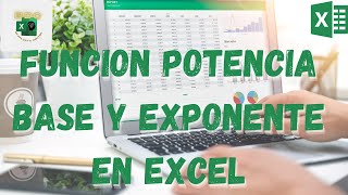 Como OBTENER BASE y EXPONENTE en EXCEL con la Funcion Potencia  Curso de Excel Formulas y funciones [upl. by Remington]