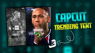 Capcut trending football text edits tutorial  Mobile edits [upl. by Thora]