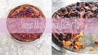 Vegan Maple Pecan Butter Tart [upl. by Arrimat]