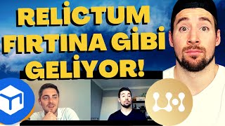 😮 RELİCTUM FIRTINA GİBİ GELİYOR ROMAN ile RÖPORTAJ amp 10 KİŞİYE 350TL ÇEKİLİŞ Kripto da Son Durum [upl. by Otero236]