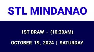 STL MINDANAO 1st draw result today 1030AM result morning Philippines October 19 2024 Saturday [upl. by Ailefo616]