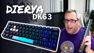 BEST BUDGET 60 MECHANICAL KEYBOARD WITH RGB  DIERYA DK63 [upl. by Aloeda122]