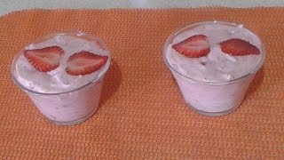 fresas con crema facil y rapido by angy [upl. by Aliam]