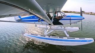 WING ROCK between lake hopping in our Piper PA18 Super Cub floatplane [upl. by Assyle]