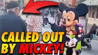 WATCH Mickey Mouse HIMSELF Shames Negligent Parent At Disneyland [upl. by Liauqram]