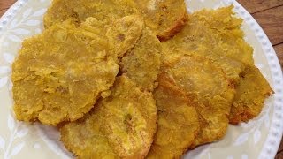 Puerto Rican Tostones Recipe  An EcoRico Collaboration with AriyeleKeeepinitReal [upl. by Boaten]