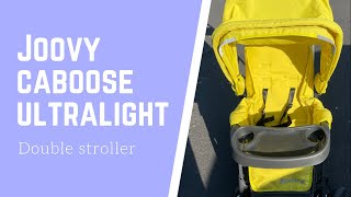 Joovy caboose ultralight double stroller unboxingassembly and review joovycaboosedoublestroller [upl. by Yeta]