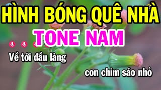 Karaoke Hình Bóng Quê Nhà Tone Nam  Rê Thứ  Nhạc Sống Phối Dễ Hát  Karaoke Bách Hóa [upl. by Norga]