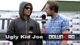 Kerrang Radio Matt Stocks Interviews Ugly Kid Joe at Download 2012 [upl. by Nawak]