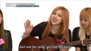 lyrics Rose  Not for long on Weekly idol Full ver BLACKPINK [upl. by Kessel230]