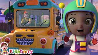 Wheels on the Bus Halloween Time  Kidsberry Nursery Rhymes amp Baby Songs [upl. by Yovonnda]