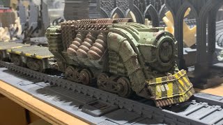 WH30k Terrain Update 3  Painting the Grimdark train [upl. by Esinaj706]