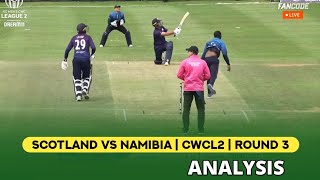 Scotland Beats Namibia Again To Remain Unbeaten  Post Match Analysis  ICC CWC League 2 [upl. by Ribal]