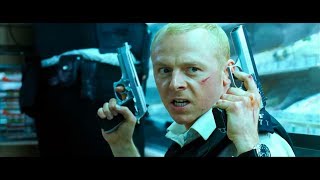 Hot Fuzz  Final Battle Scene Somerfield Shootout  Part Four [upl. by Leraj199]