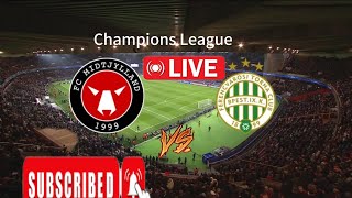 Ferencvárosi TC vs Midtjylland élő labdarúgás ma Bajnokok Ligája [upl. by Epotimet]