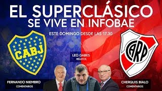 EN VIVO  El Superclásico en INFOBAE [upl. by Ahsinehs559]