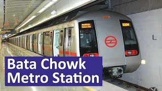 Bata Chowk Metro StationViolet Line  Parking Platform ATM Facilities [upl. by Naret835]