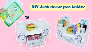 Full Cách Làm Kệ Decor Cắm Bút từ Bìa Vở Ôli  Cách Làm Tủ decor bàn học  Minigame 20 [upl. by Uela451]