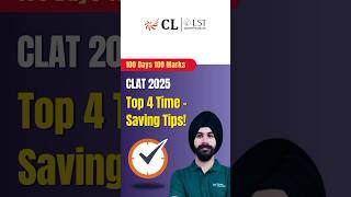 🔥 Top 4 TimeSaving Strategies for CLAT 2025 clat2025 clatpreparation timemanagement [upl. by Coltson]