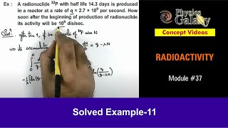 Class 12 Physics  Radioactivity  37 Solved Example11 on Nuclear Stability amp Radioactivity [upl. by Adrahc599]