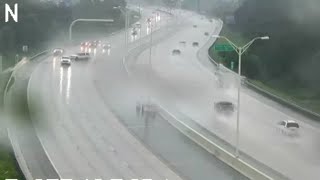 Florida Driver Hydroplanes Crashes amp Gets Hit By Another Driver [upl. by Francklyn]