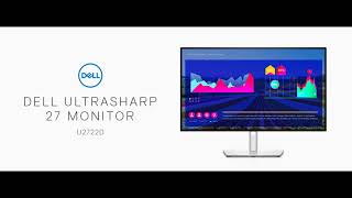 Dell U2722D  27inch QHD 2560 x 1440 169 UltraSharp Monitor with Comfortview Plus 60Hz [upl. by Dnalro]