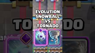 Evolution Snowball ❄️ VS Tornado 🌪️ clashroyale shorts [upl. by Tserrof]