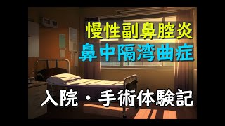 慢性副鼻腔炎・鼻中隔湾曲症・入院手術 体験記 [upl. by Vasilek]